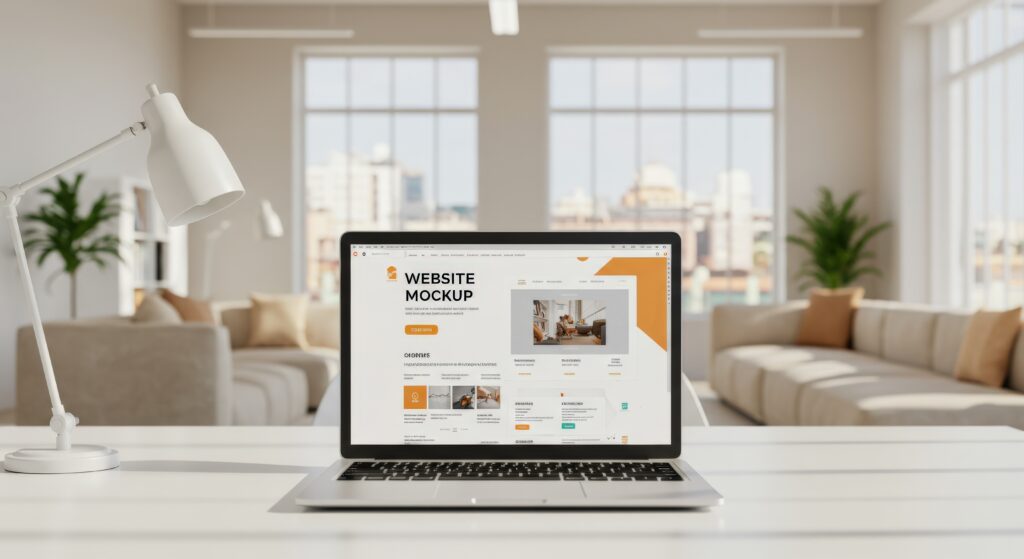 Modern website design improving business growth